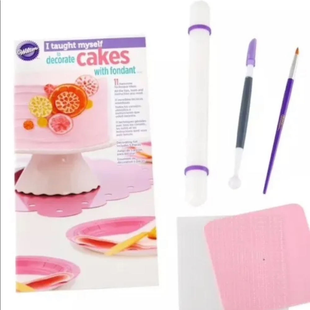 New Wilton I Taught Myself To Decorate Cakes With Fondant Decorating Set Of 5